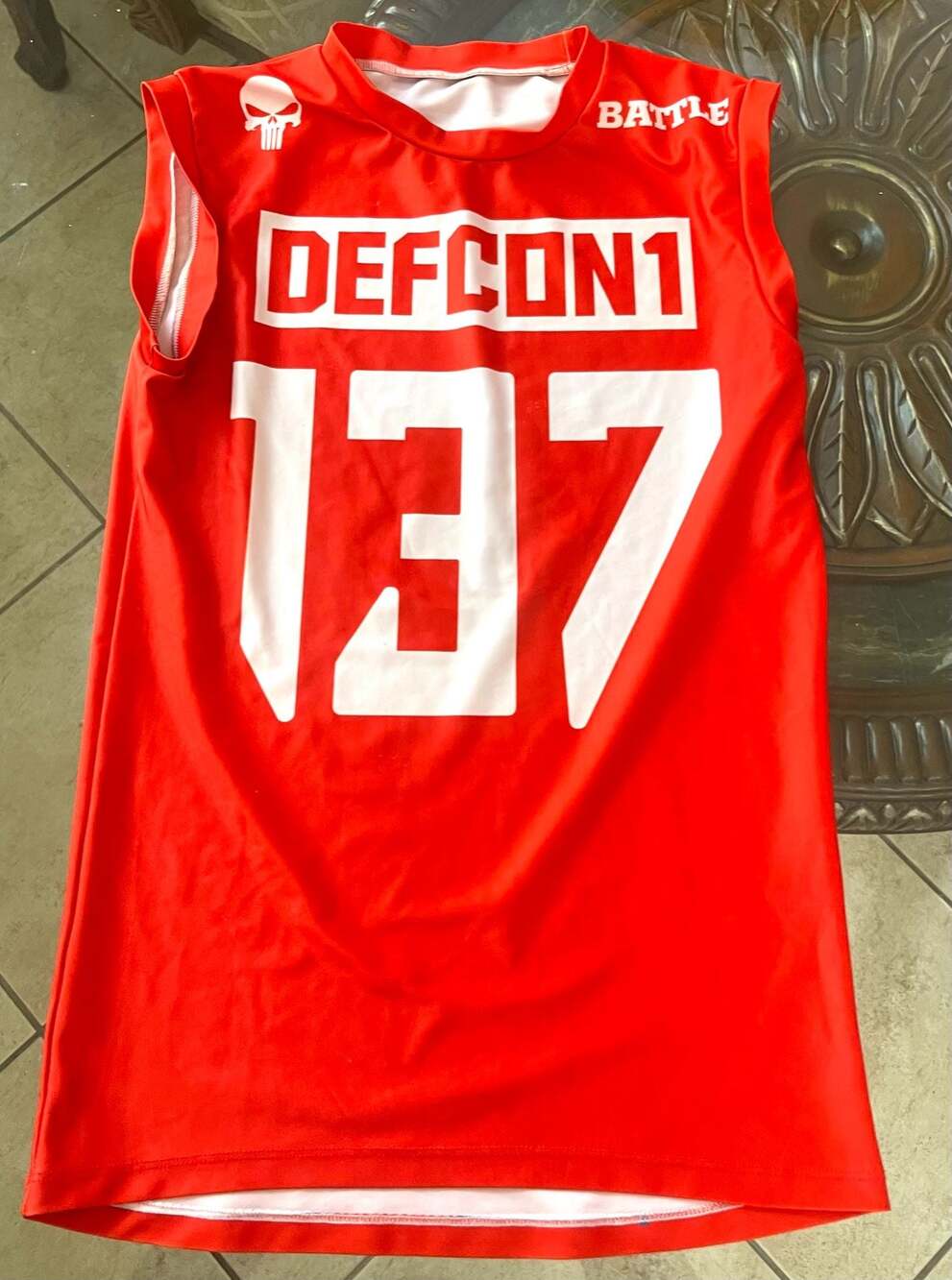 Battle Defcon 1 Football Jersey 137 Sleeveless Shirt